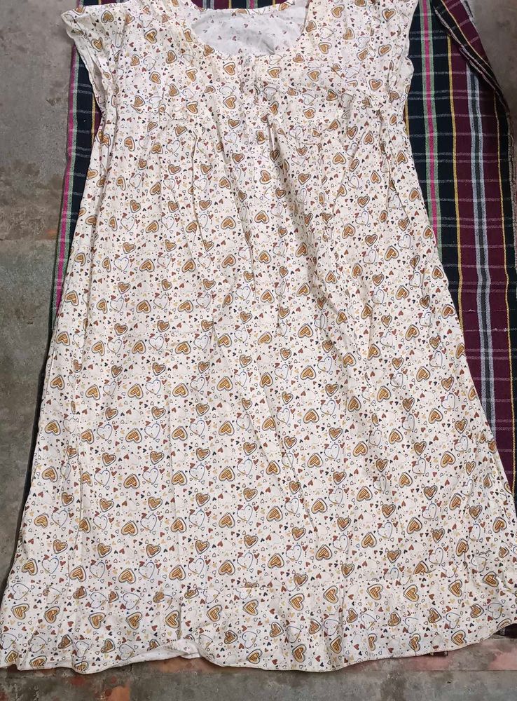 Heart Print Nightgown