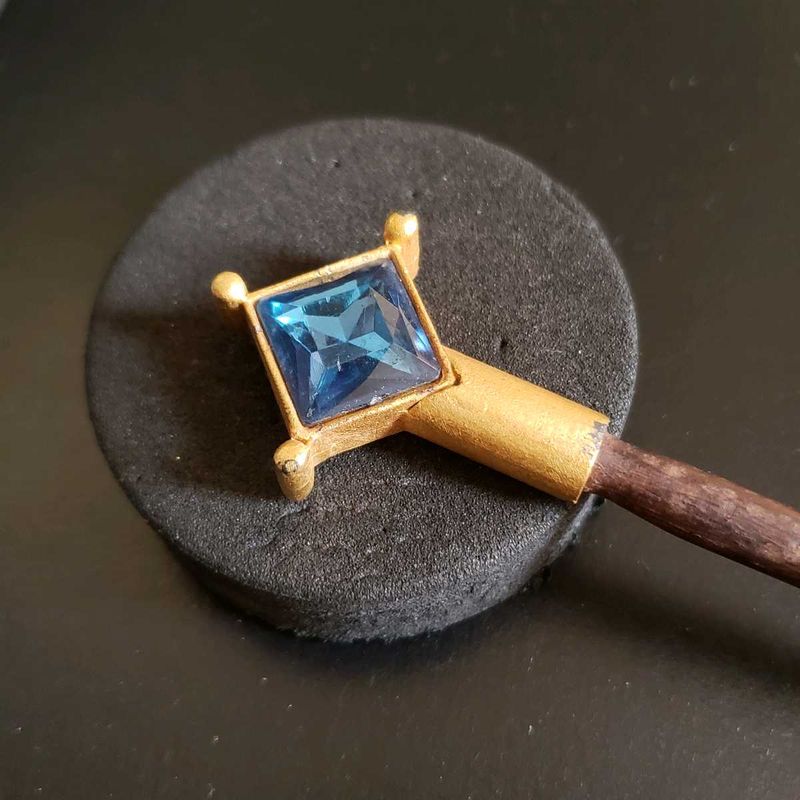 Blue Gem Hair Stick