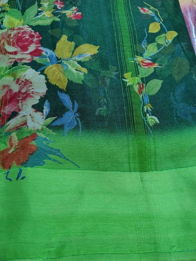 Pure 100% Georgette Saree