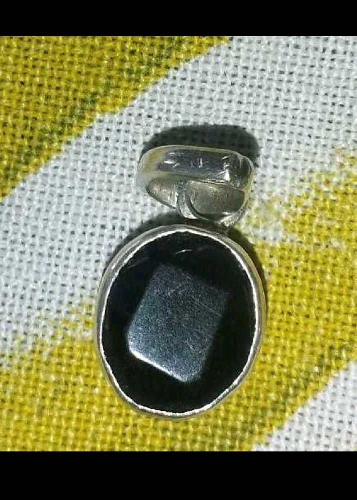 pure silver Black onyx pendant