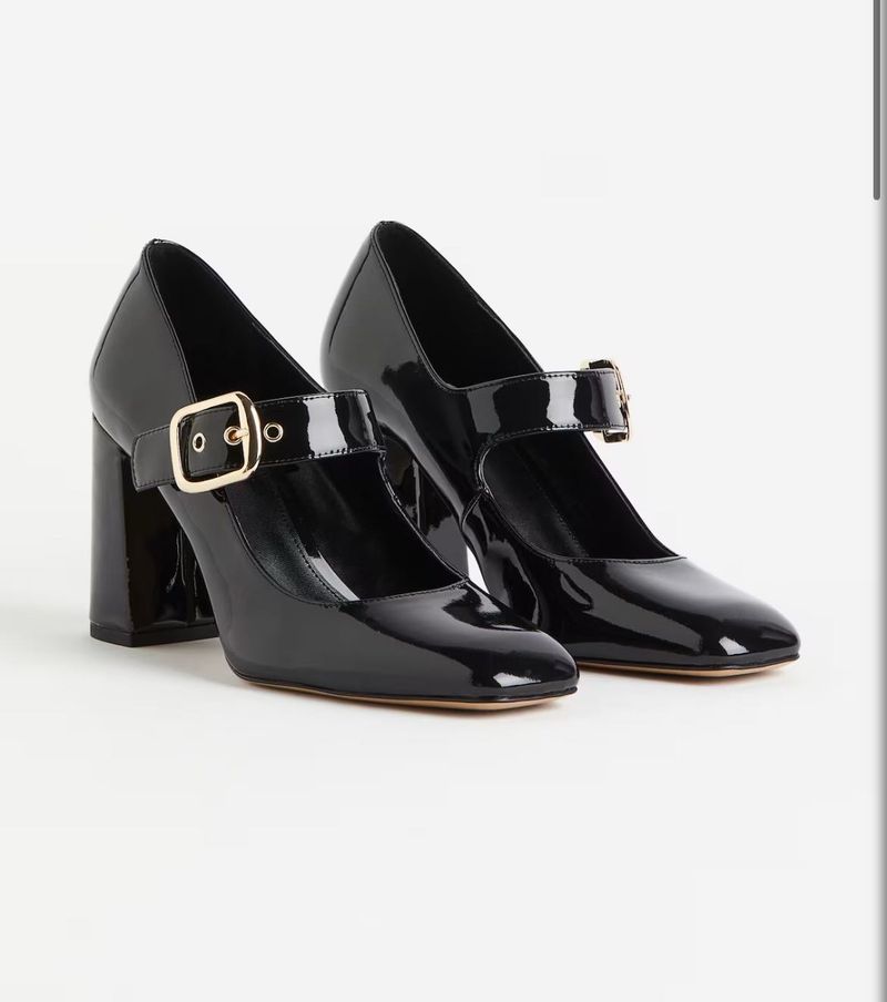H&amp;M BLOCK-HEELED MARY JANES