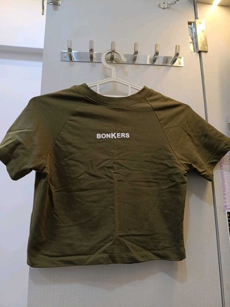 Olive Green Bonkers Tee