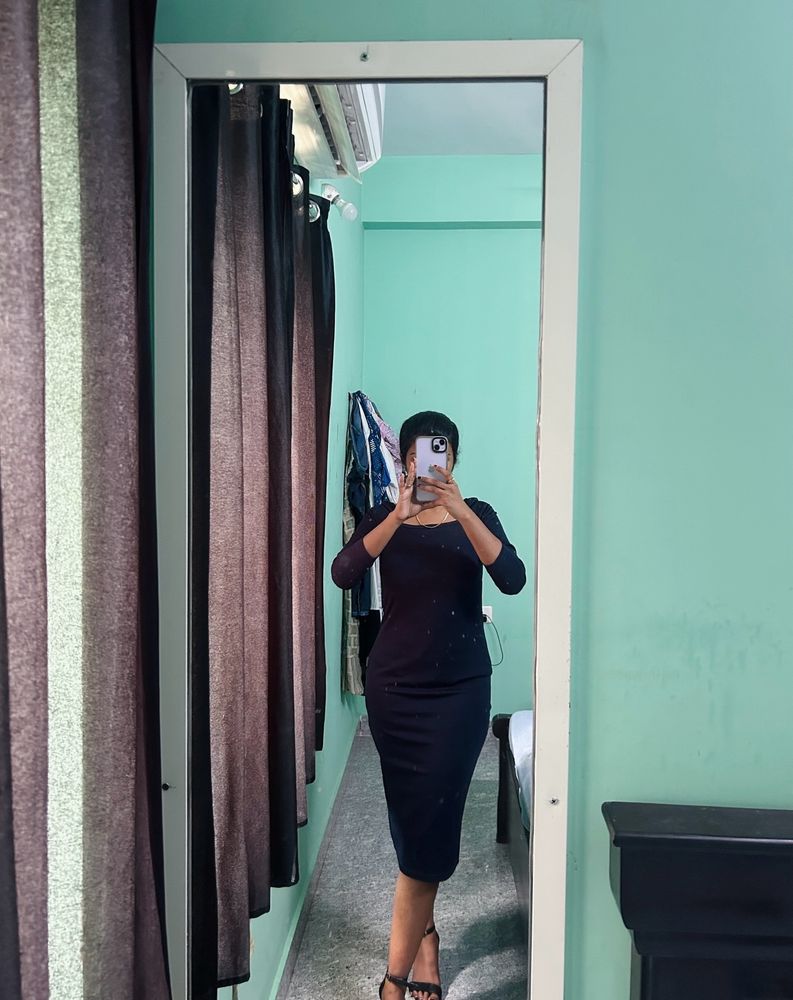 Navy Blue Body on Dress