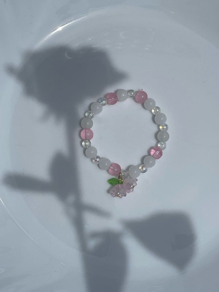Cherry Blossom Beaded Bracelet