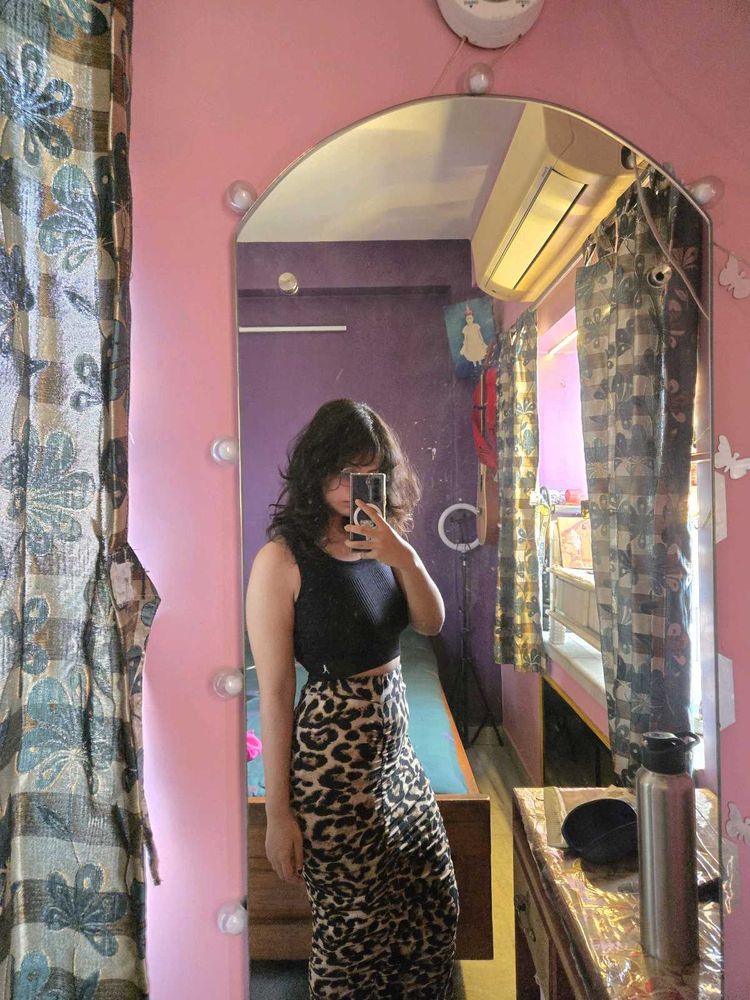 Leopard Print Maxi Skirt