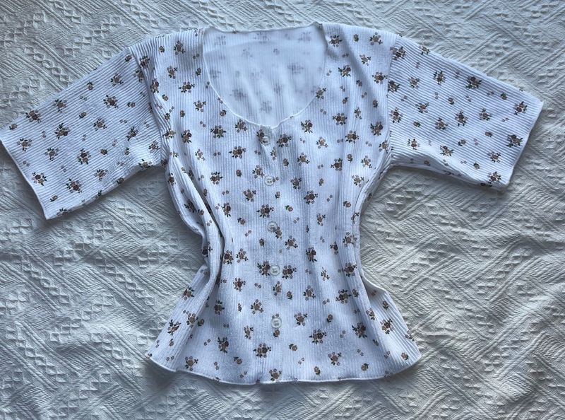 Floral Button-Up Top