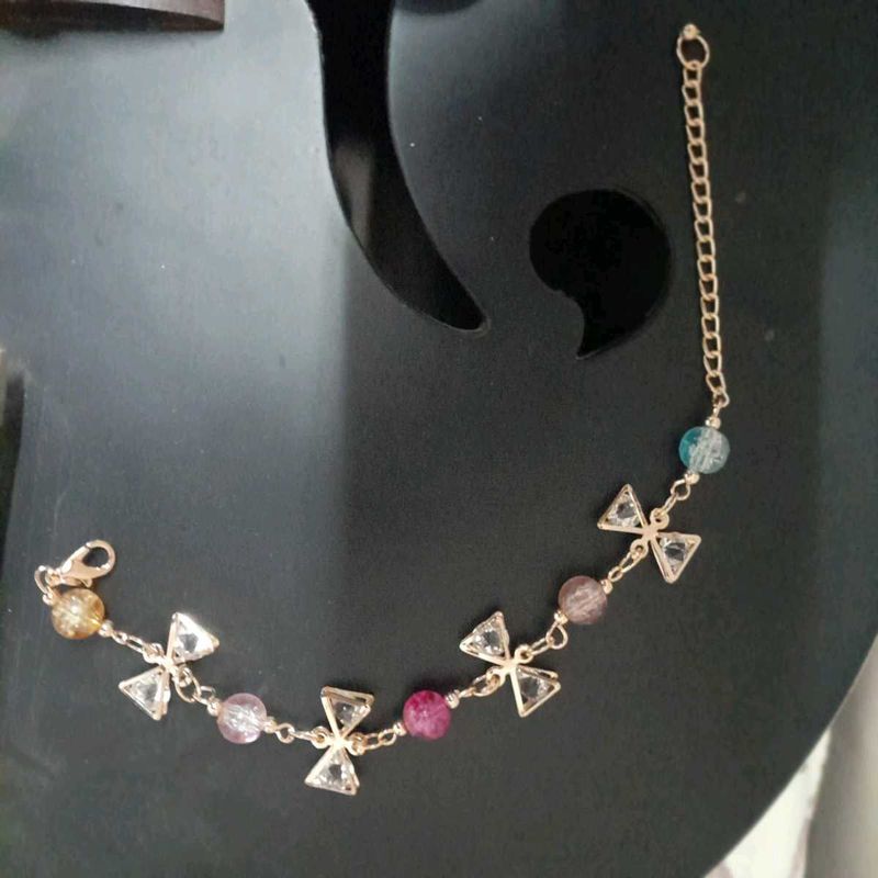 Gold Bow &amp; Bead Bracelet 12 Piece Combo