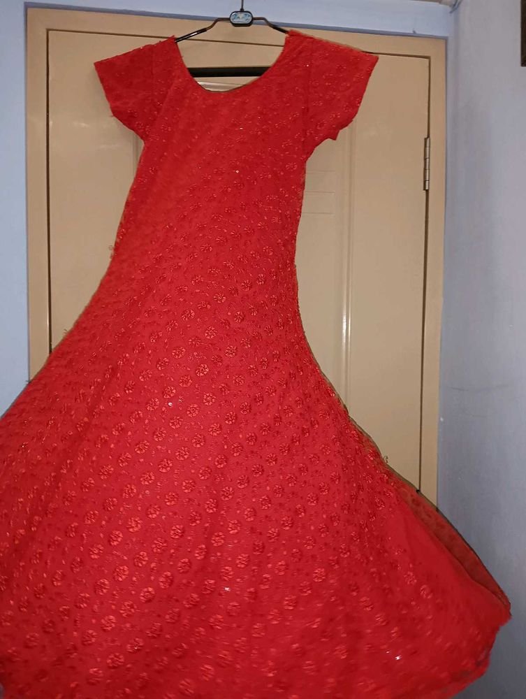Red A Line Kurti ♥️