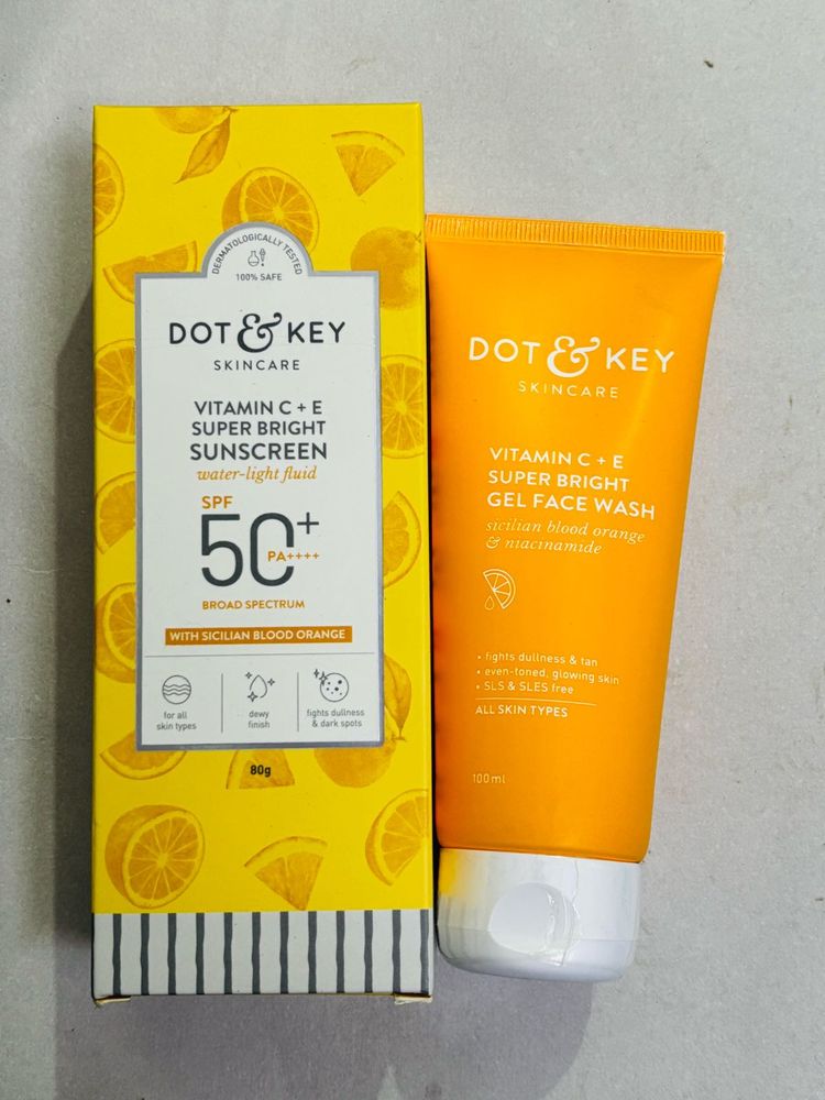 Dot &amp; Key sunscreen and face wash
