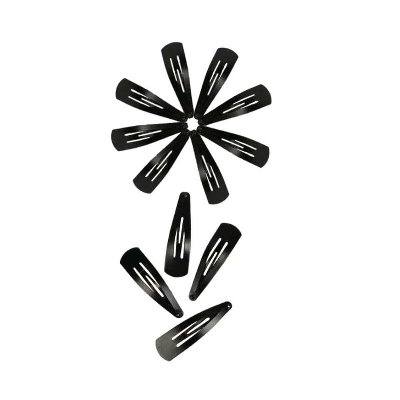 Black Hair Clips - 12 PCS Set
