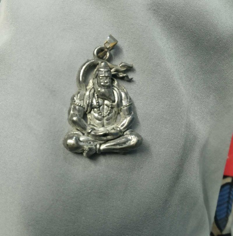 Lord hanuman Silver Pendant
