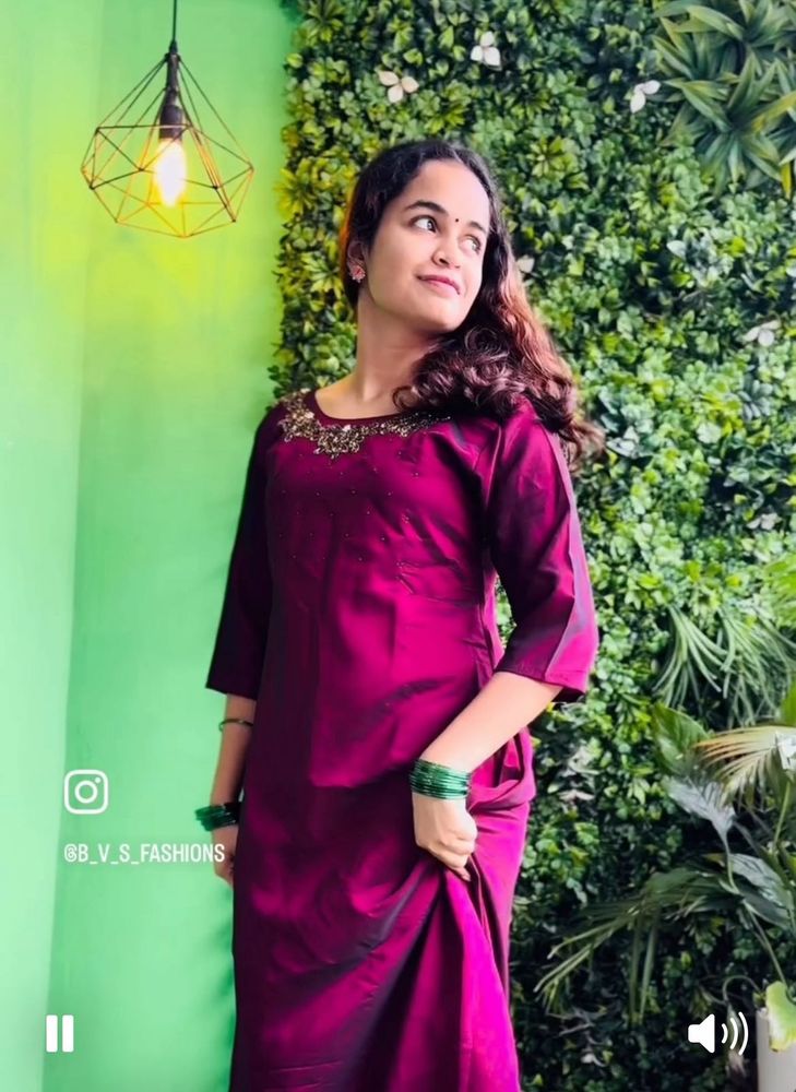 Never used Elegant Purple Kurta M to XXL