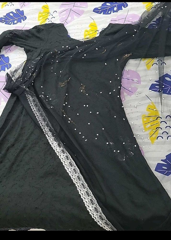 Elegant Black Ethnic Gown