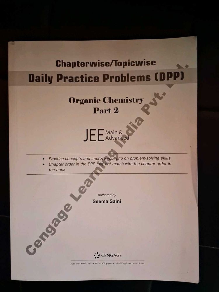 Jee advance organic chemistry withh DPP