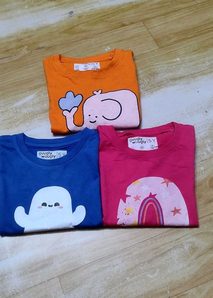 Guugly Wuugly Set Of 3 Girls Tops