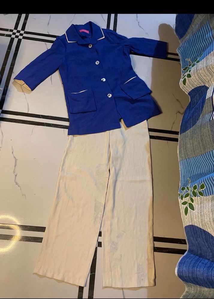 Cute Blue &amp; Beige Kids Outfit