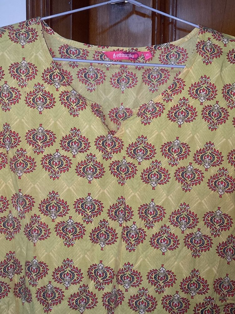 Ethnicity Pure Cotton Kurta For Women