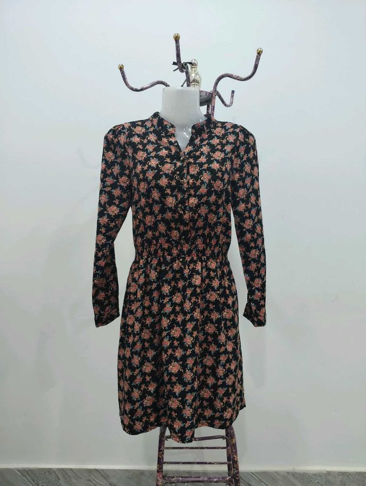 Floral Knee Length Dress