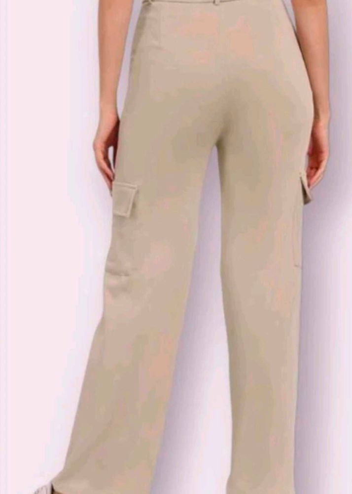 Khaki Cargo Style Pants