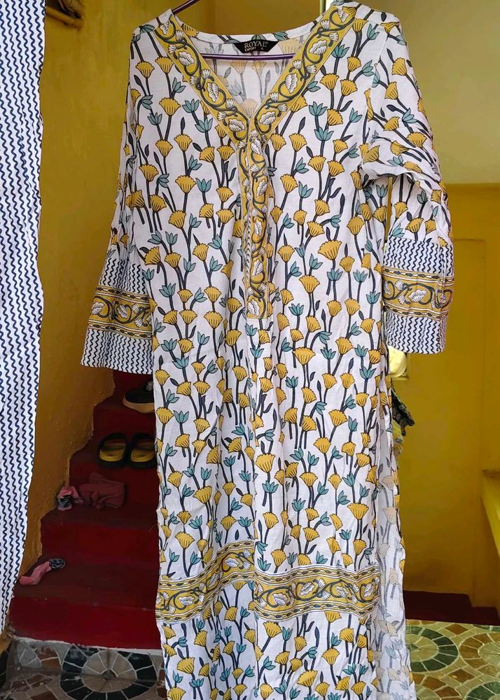 Floral Print Kurta Set