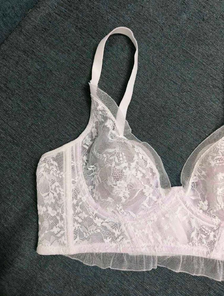 White Lace Bra Newme