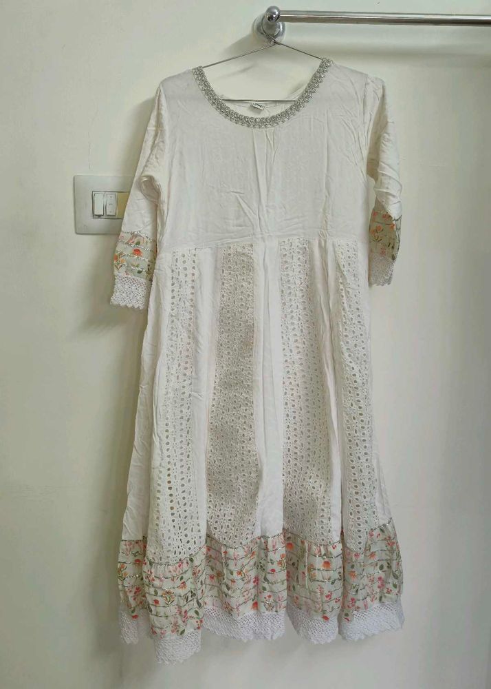 White Floral Dress