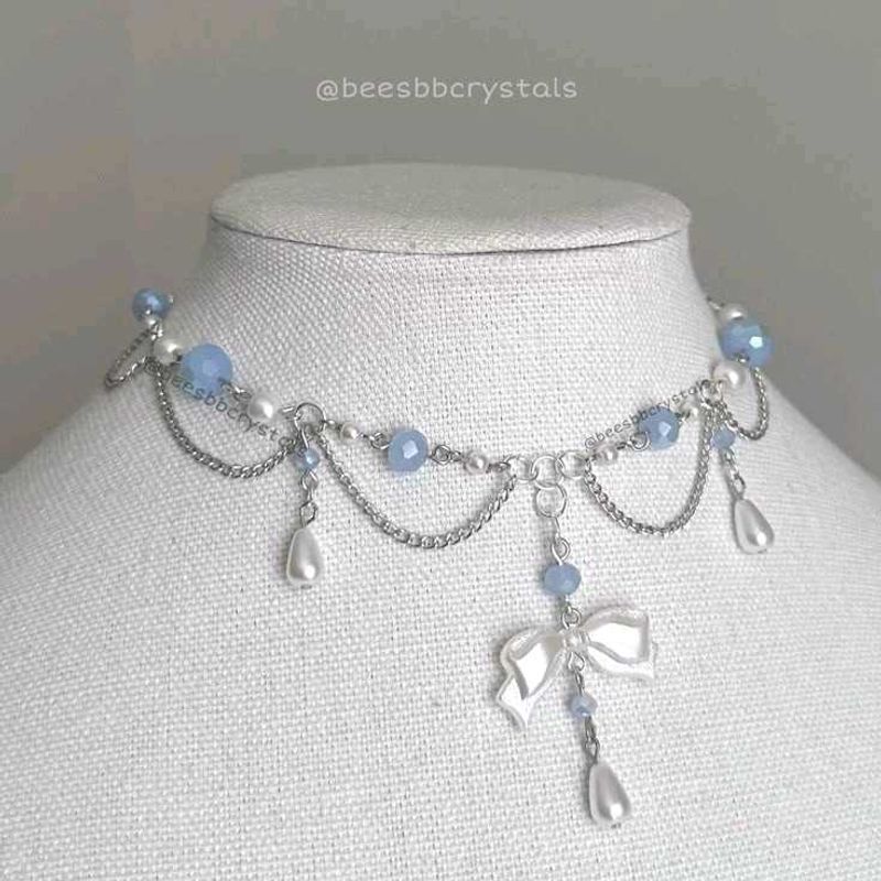 y2k beads necklace conquete chain