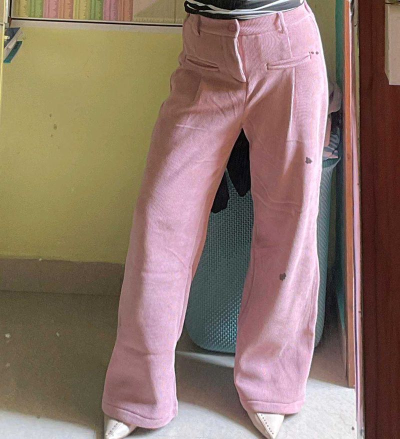 Pink Wide Leg Pants