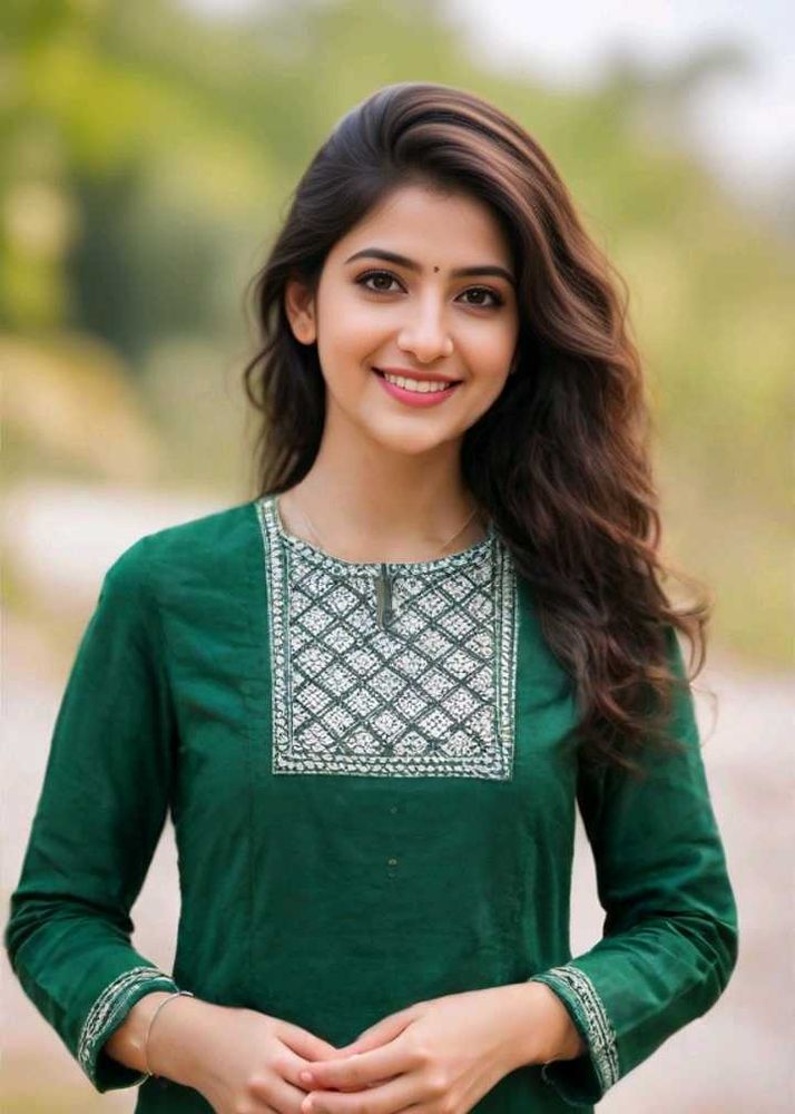 Emerald Green Embroidered Kurti