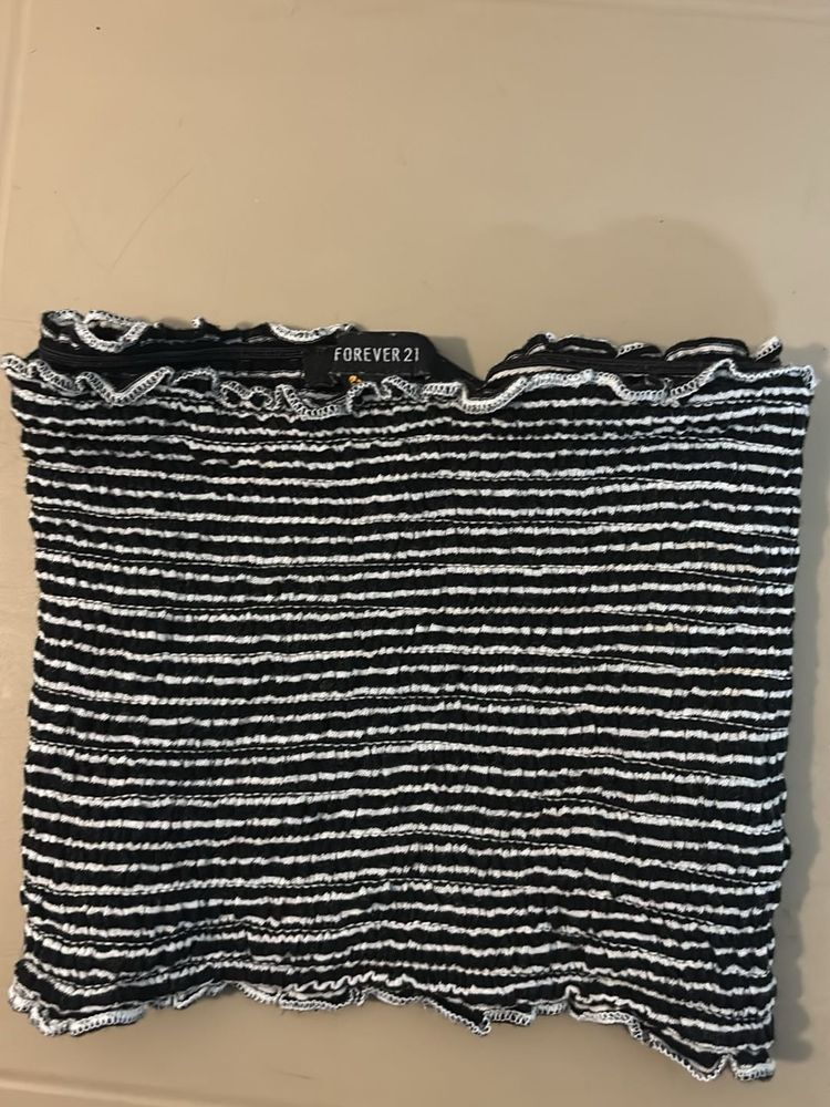 Forever 21 Striped Tube Top