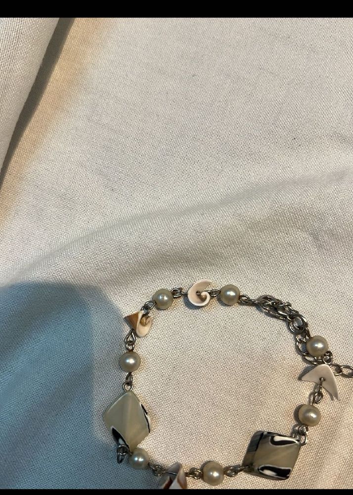 Pearl &amp; Shell Bracelet