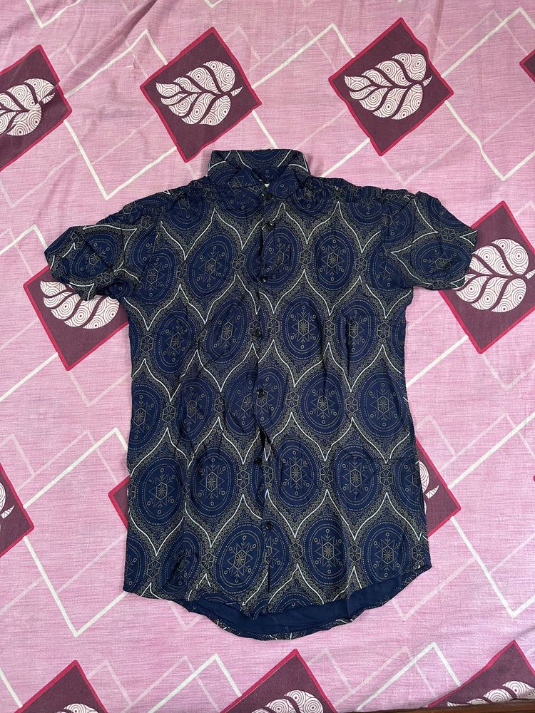 Ethnic Print Beach Shirt