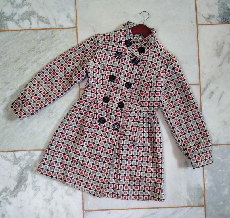Retro Print winter Coat