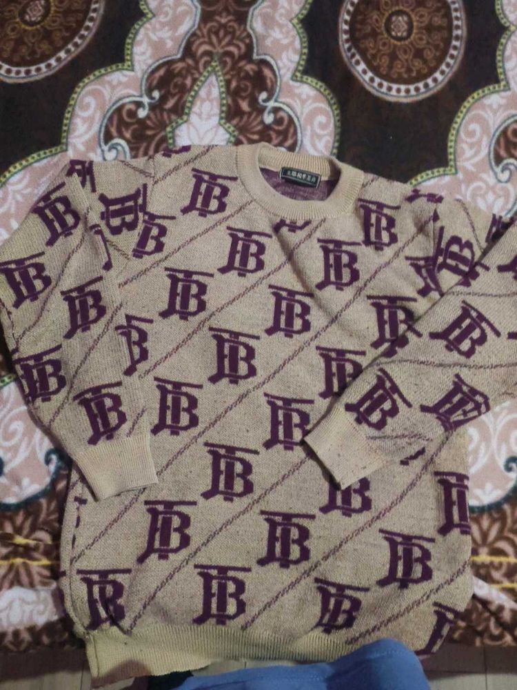 Patterned Knit Pullover