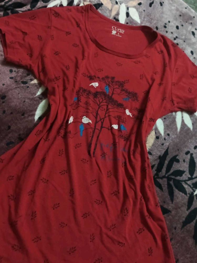 Red Cupid Graphic T-shirt