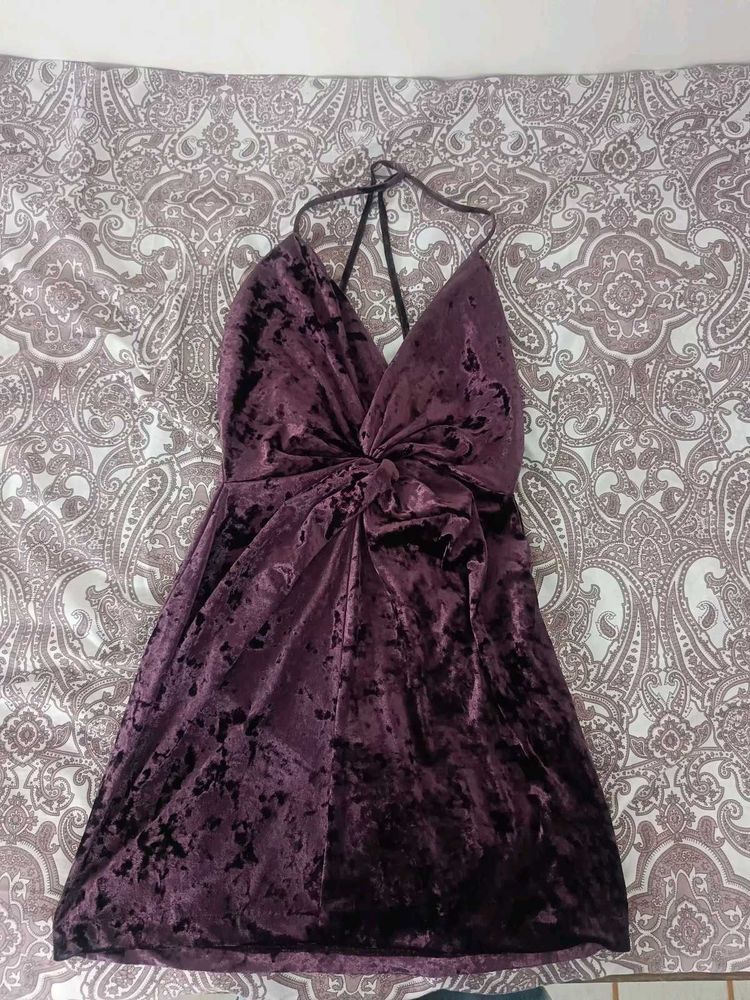 (purple)wine Coloured Dress/One Piece