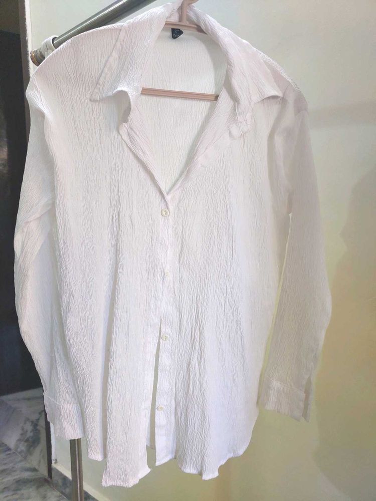 White Textured Shirt