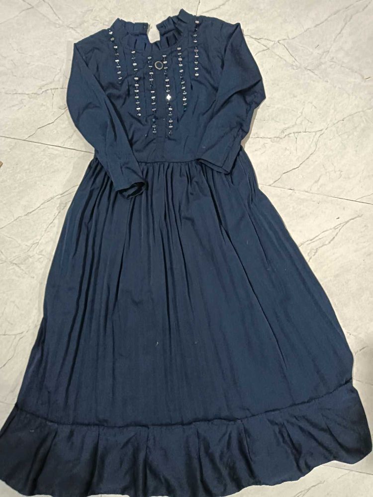 Elegant Navy Blue Dress