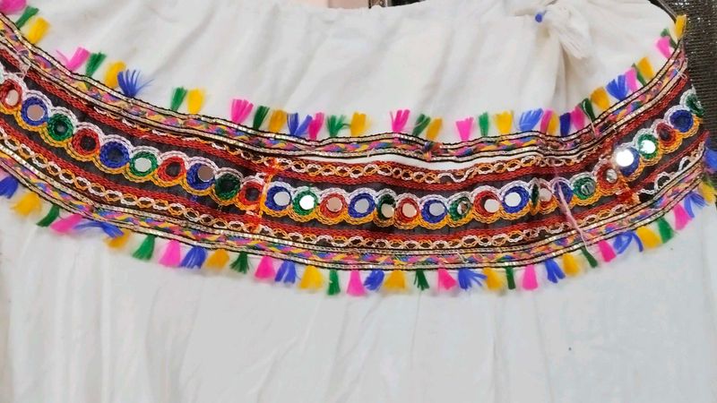 Embroidered Off-Shoulder Top