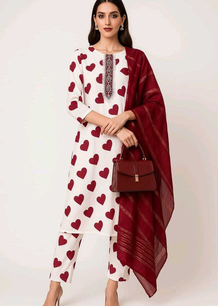 New Pakistani Designer Kurta Pant Dupatta Set