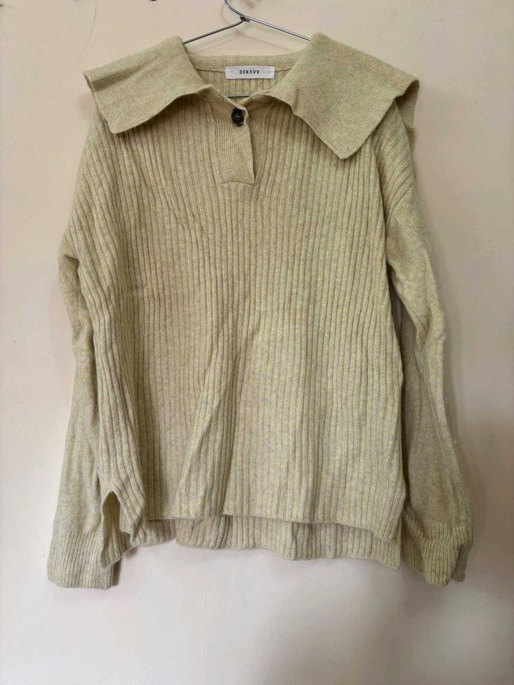 Korean Pastel Long Sweaters For Winters