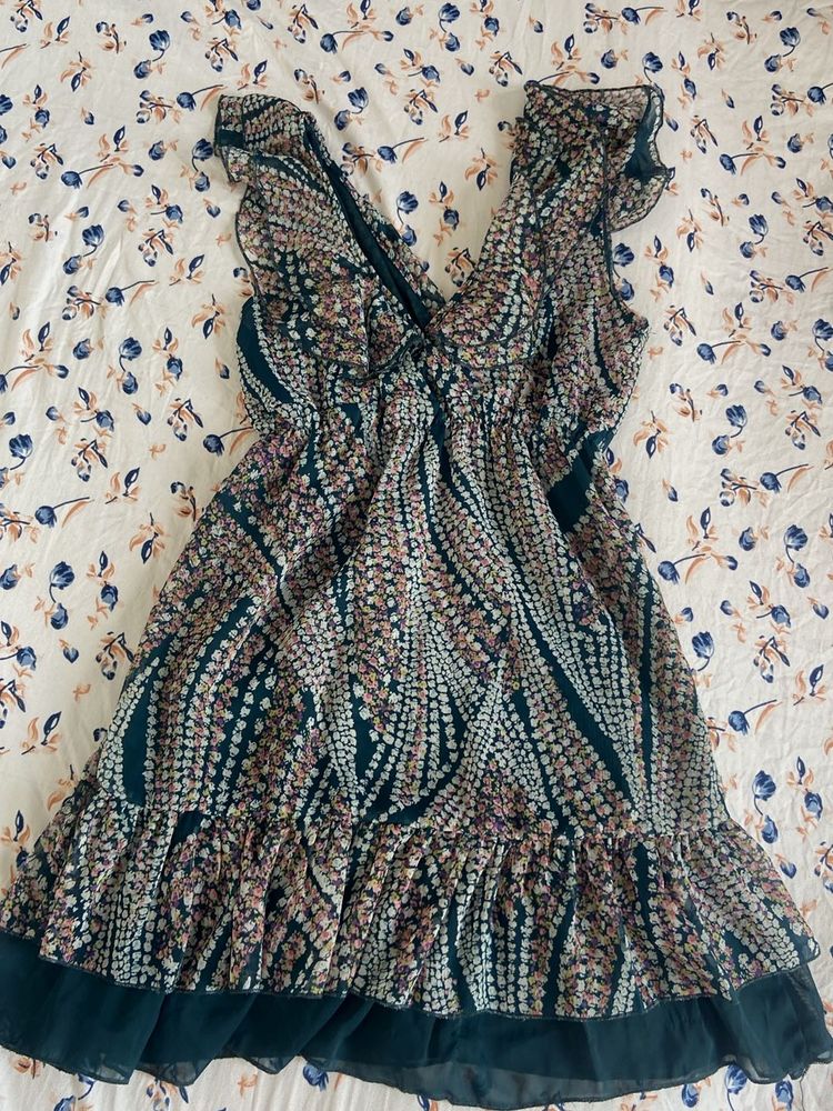 Floral Ruffle Mini Dress