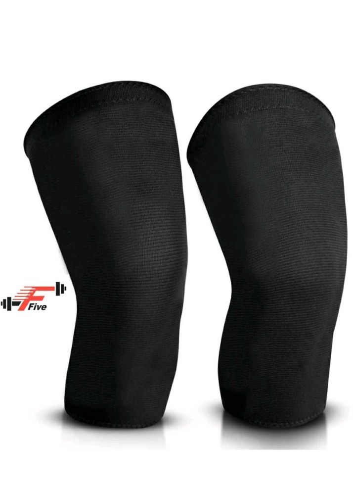 Black Compression Knee Sleeves Cap Support