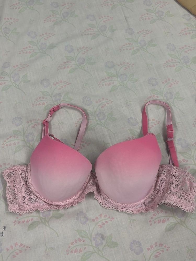 Pink Lace Bra