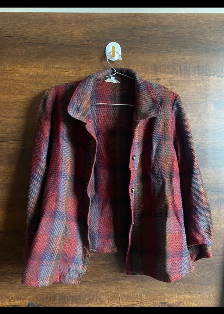 Vintage Plaid Blazer