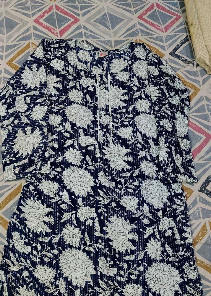 Floral Print Kurta