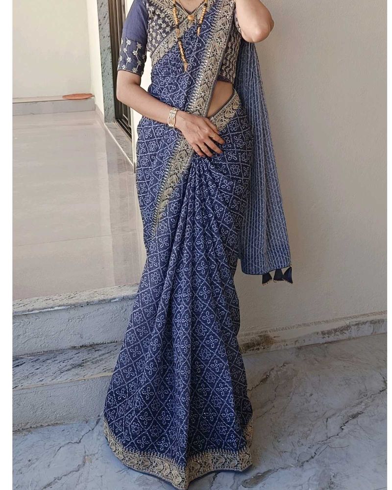 Elegant Bandhani Saree