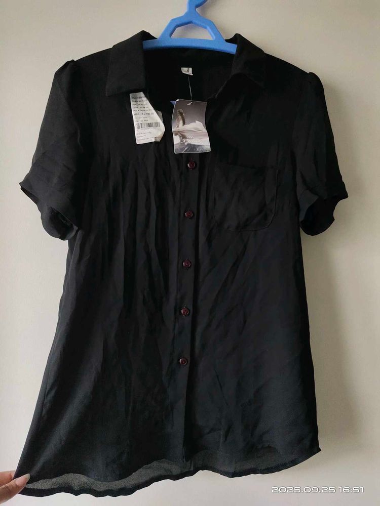 Black Shirt - 34 Bust, S size