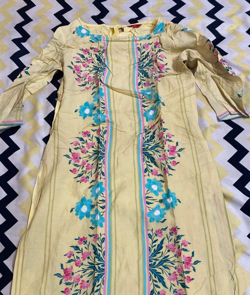 Floral Print Kurta