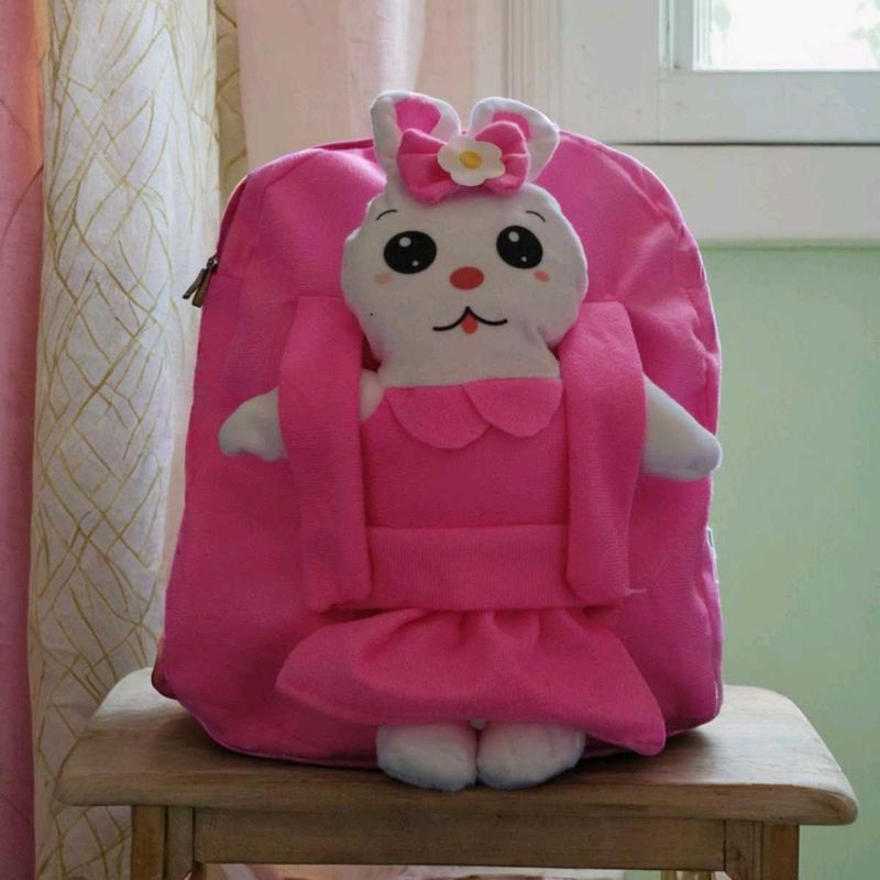 Cute Pink Bunny Backpack